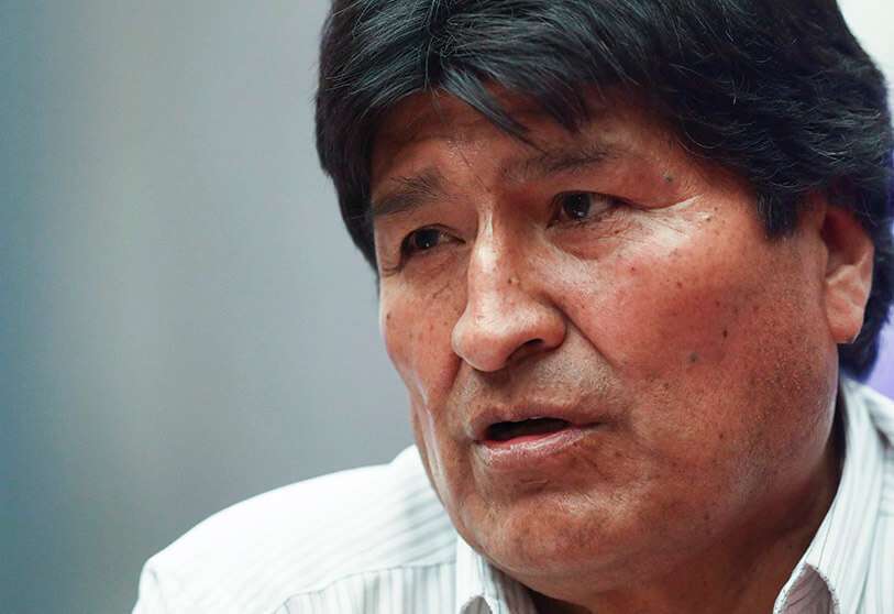 El expresidente boliviano Evo Morales, durante una conferencia de prensa en la Ciudad de México, México, el 13 de noviembre de 2019