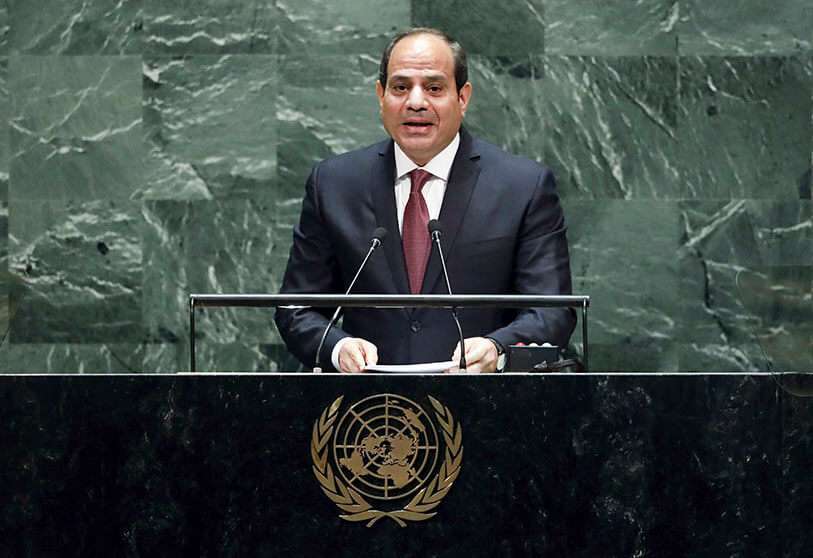 : El presidente de Egipto, Abdel Fattah al-Sisi, se dirige a la 74ª sesión de la Asamblea General de las Naciones Unidas