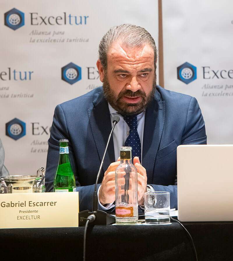 El presidente de Exceltur, Gabriel Escarrer