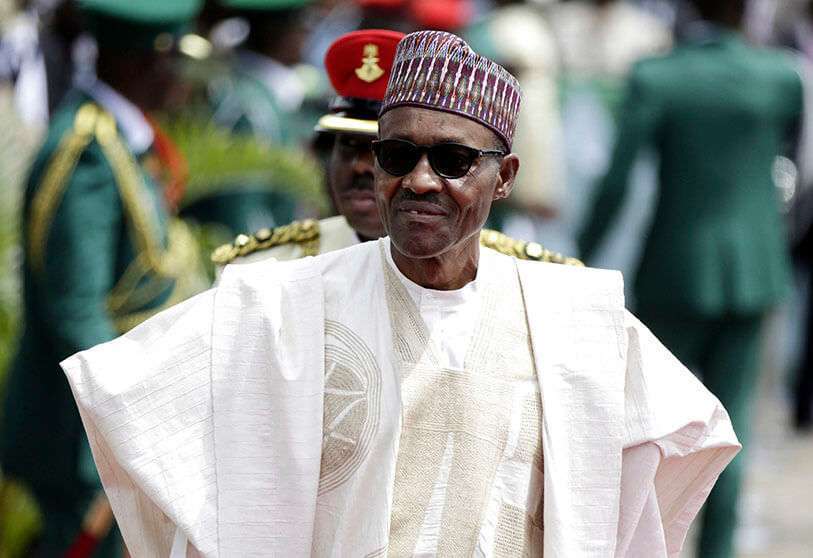 El presidente electo de Nigeria, Muhammadu Buhari, en la Plaza del Águila en Abuja, Nigeria