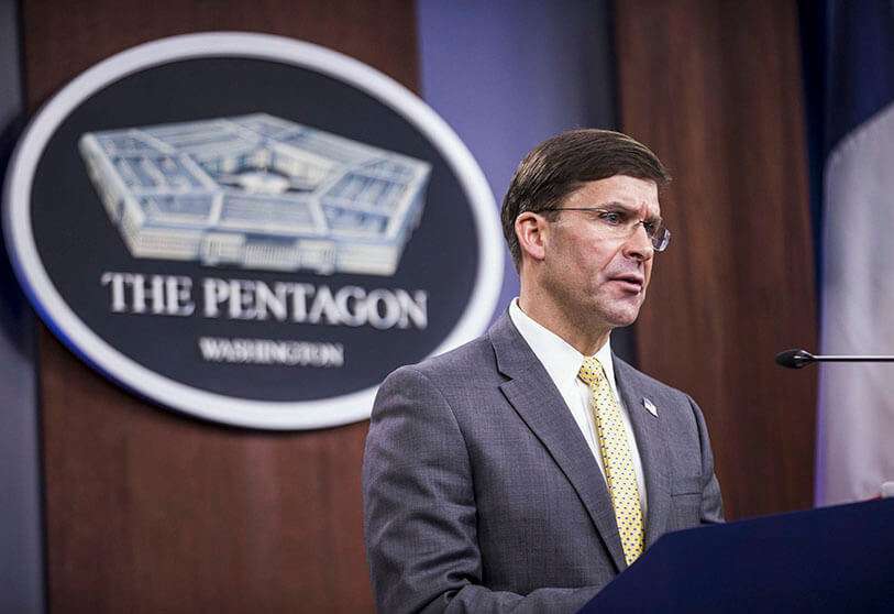 El secretario de Defensa de Estados Unidos, Mark T. Esper