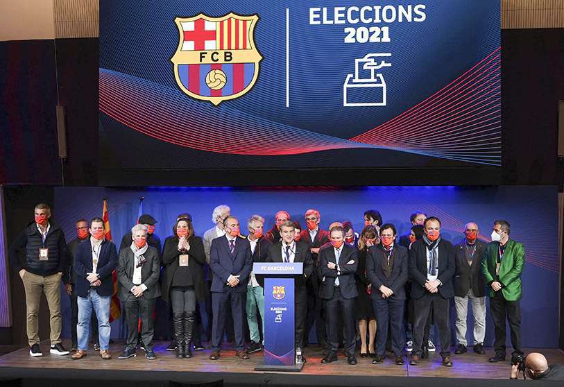 Joan Laporta ha sido elegido este domingo presidente del Barcelona, heredando un club sumido en las deudas y que se enfrenta a problemas de envergadura que incluyen la posible marcha de Messi cuando termine su contrato a final de temporada
