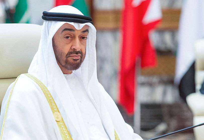 PHOTO/BANDAR ALGALOUD - El príncipe heredero de Abu Dhabi, el jeque Mohammed bin Zayed al-Nahyan