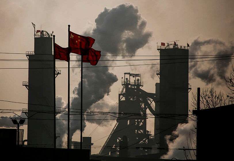 Fábrica de acero en Wuan, provincia de Hebei, China