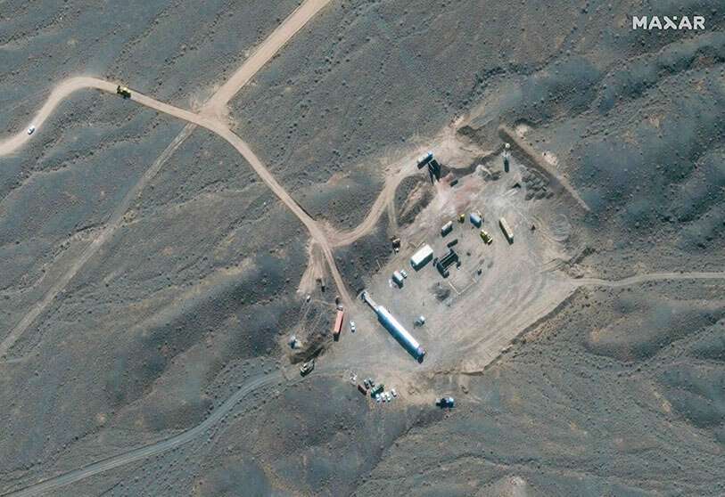 En esta foto de archivo facilitada por Maxar Technologies el 8 de enero de 2020 se muestra una vista general de la instalación nuclear iraní de Natanz, al sur de la capital, Teherán