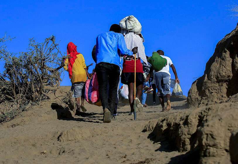 Atalayar_Etíopes huyen de Tigray