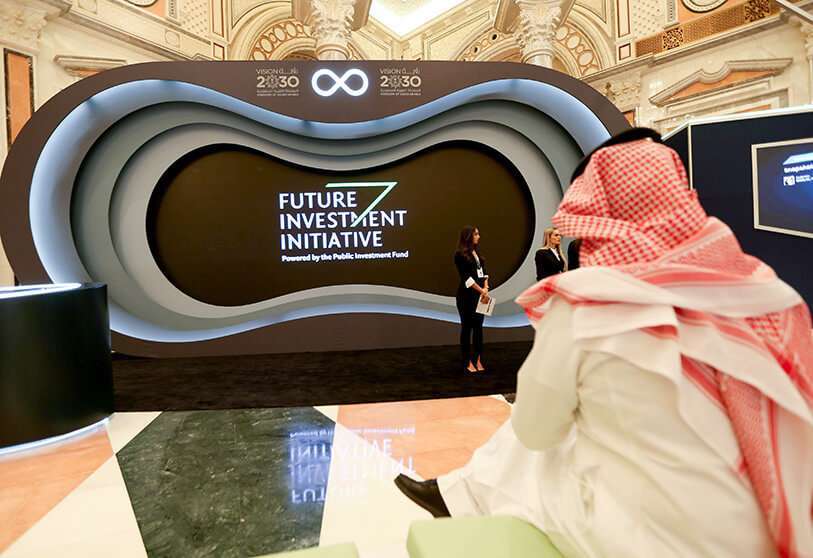 Logotipo de Future Investment Initiative, Arabia Saudita, el 30 de octubre de 2019