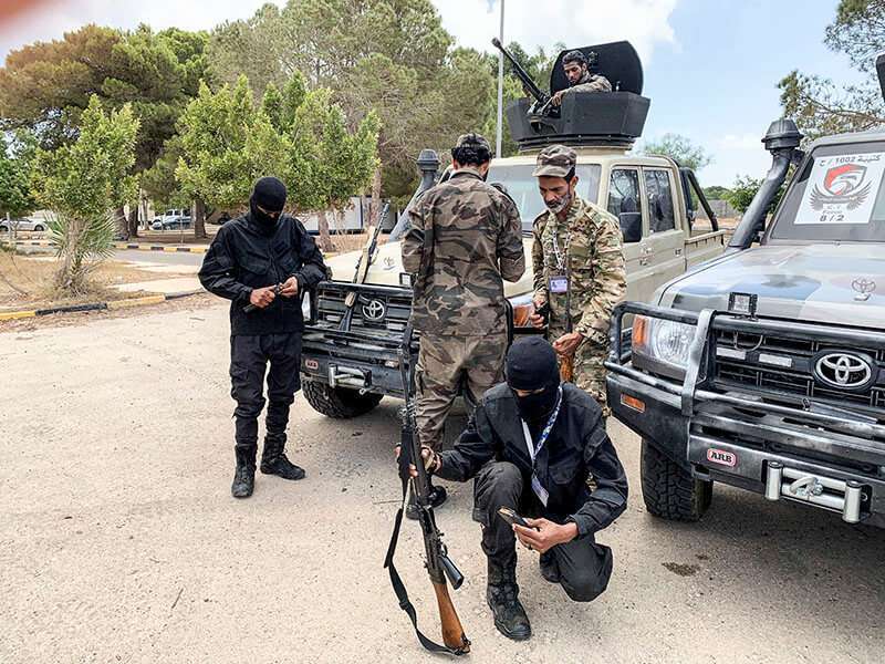 Tropas leales al GNA en Trípoli, Libia, el 6 de julio de 2020