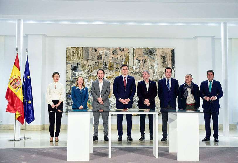 Gobierno de España y sindicatos