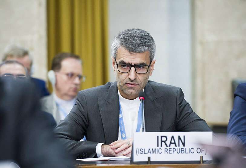 El embajador y representante permanente de la República Islámica de Irán ante la Oficina de la ONU en Ginebra, Ismail Baghaei Hamaneh