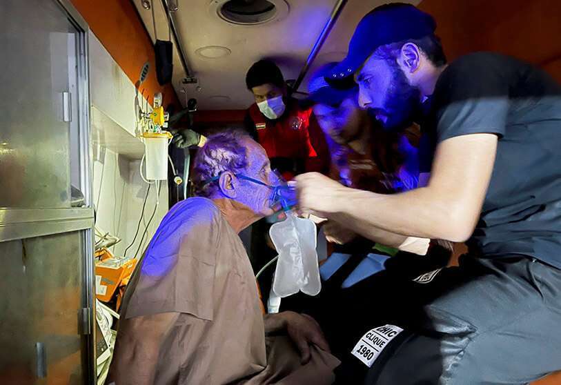 Incendio hospital Irak
