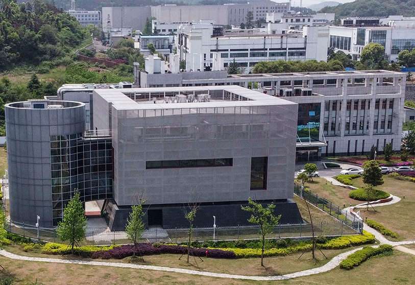 Vista aérea del Instituto de Virología de Wuhan en Wuhan, en la provincia central de Hubei, China, el 17 de abril de 2020