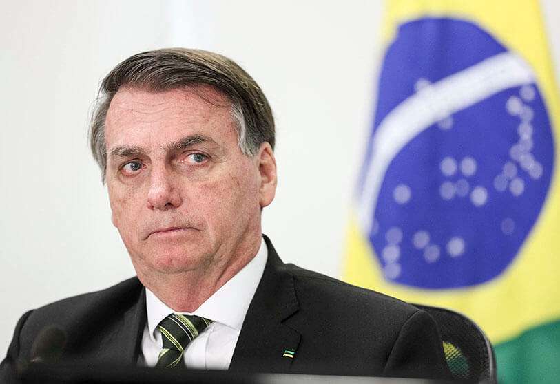 El presidente de Brasil, Jair Bolsonaro, asiste a una reunión del gabinete