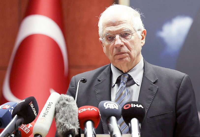 PHOTO/AP Josep Borrell, chef de la politique étrangère de l'Union européenne, Ankara
