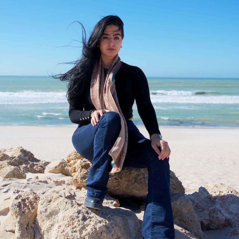 Joven empresaria en Dajla
