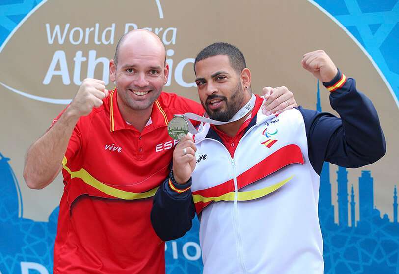 El valenciano Kim López ha conquistado la medalla de plata en la prueba de Peso F12 (deportistas con discapacidad visual) en el Campeonato del Mundo que se está disputando en Dubái
