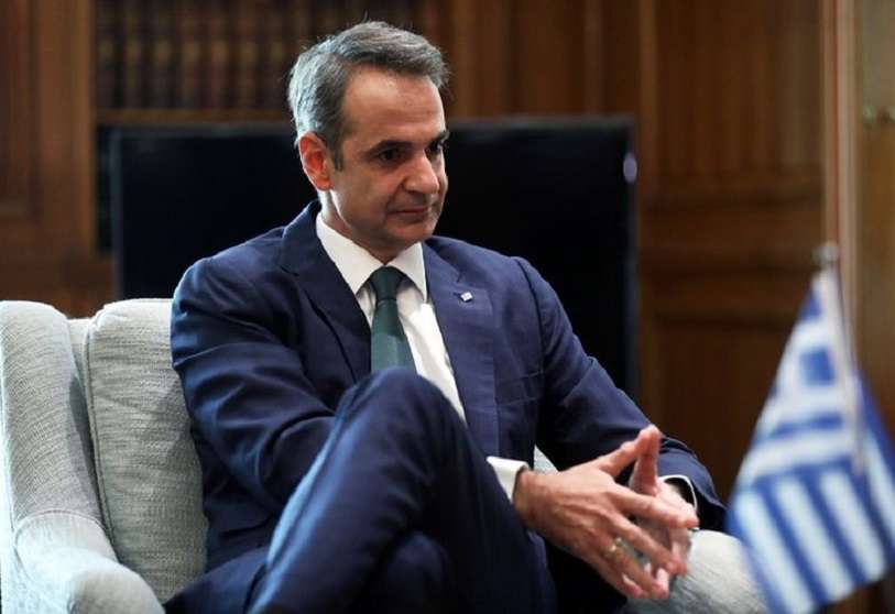 El primer ministro griego Kyriakos Mitsotakis se reúne con el ministro de Asuntos Exteriores alemán Heiko Maas en Atenas, Grecia, el 21 de julio de 2020
