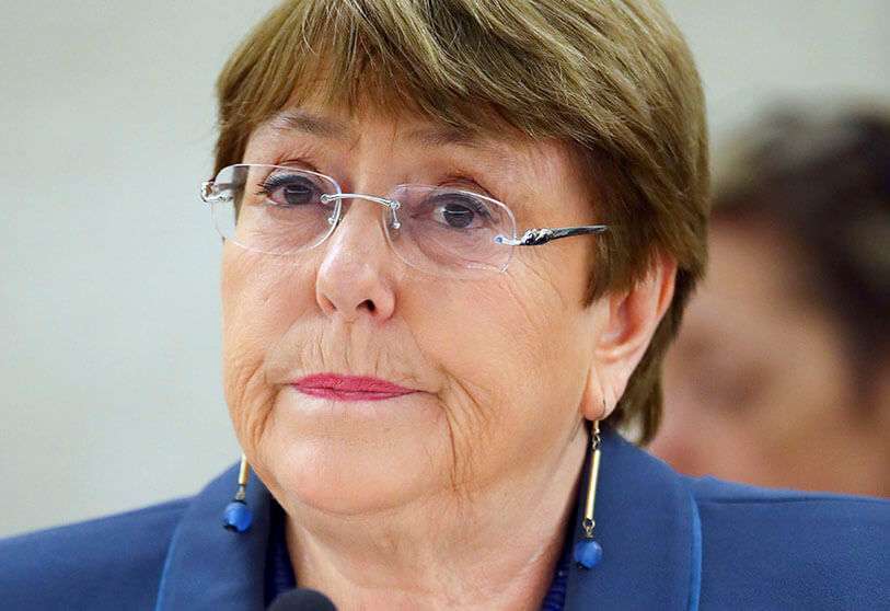 La Alta Comisionada de las Naciones Unidas para los Derechos Humanos, Michelle Bachelet