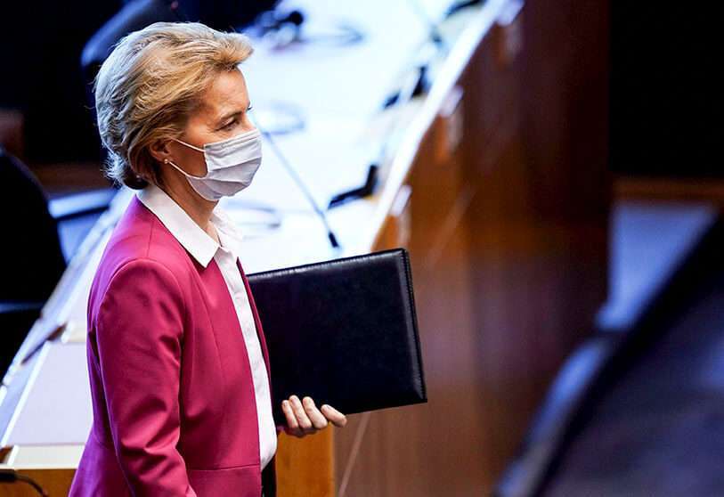 La presidenta de la Comisión Europea, Ursula von der Leyen