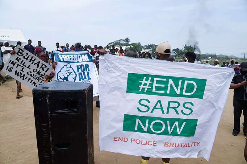 END SARS Nigeria Manifestación