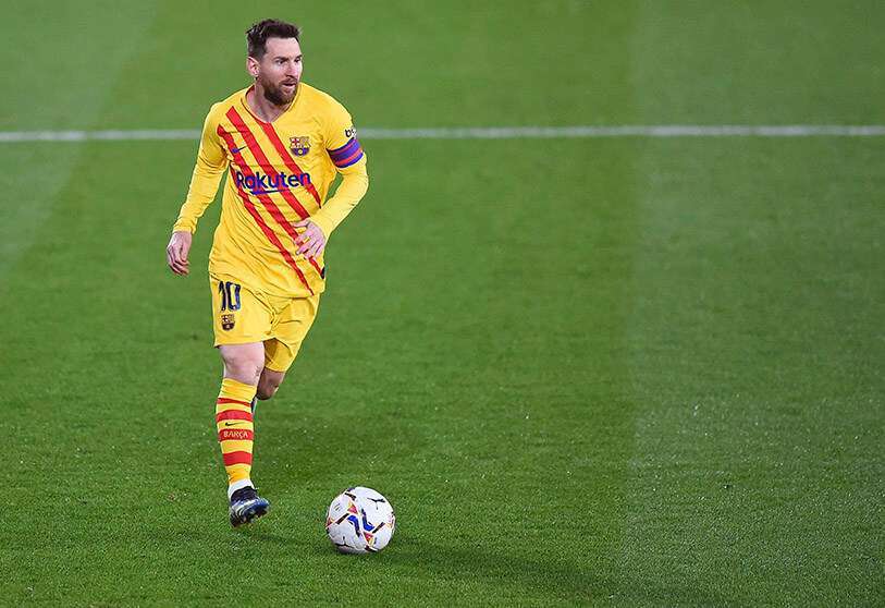 El delantero argentino del Barcelona Lionel Messi