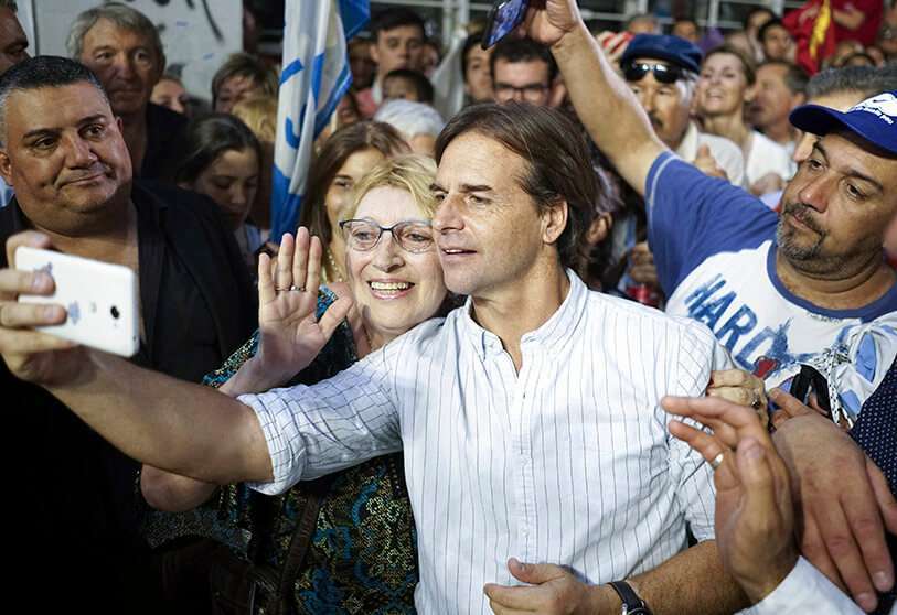 Luis Lacalle Pou, del Partido Nacional, busca desalojar a la izquierda uruguaya del poder después de 15 años