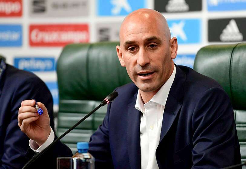 El presidente de la Real Federación Española de Fútbol, Luis Rubiales
