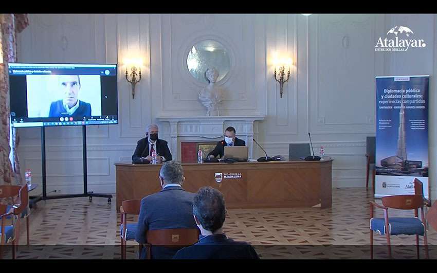 Primera mesa del seminario virtual ‘Diplomacia pública y ciudades culturales: experiencias compartidas’