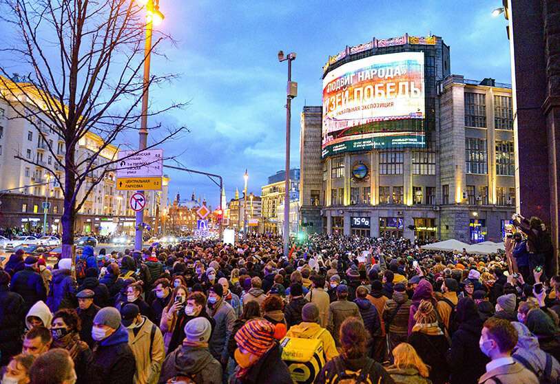 Atalayar_Manifestacion Navalny