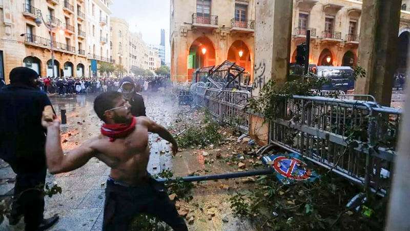 Manifestaciones en Líbano