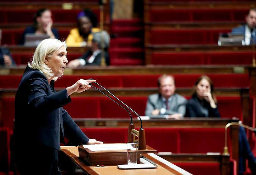 Atalayar_Marine Le Pen_Politica Migratoria_Macron
