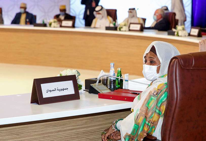 Atalayar_​  La ministra de Relaciones Exteriores de Sudán, Maryam Al Mahdi  ​