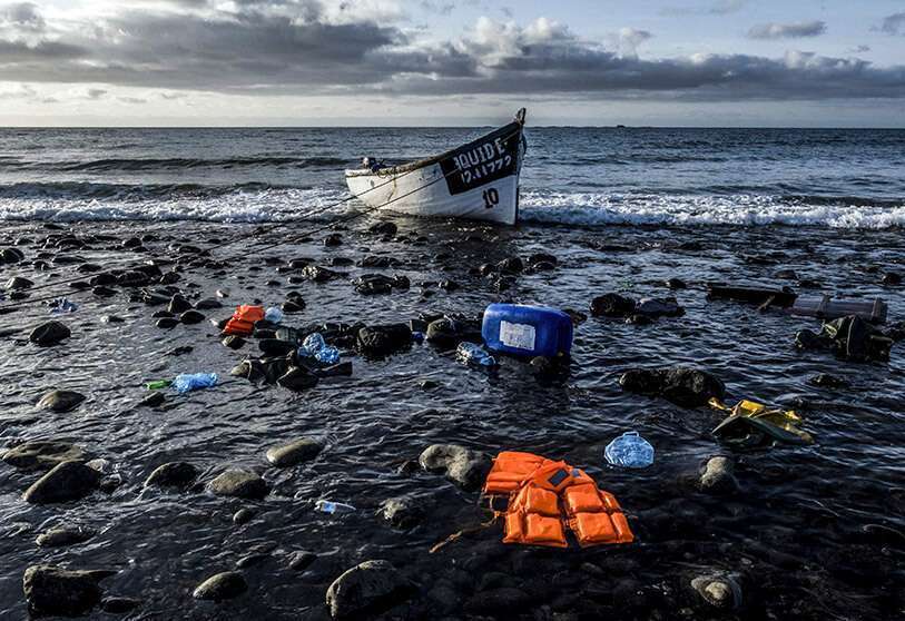AFP/FADEL SENNA -Barcos de pesca atracados en el puerto de la principal ciudad del Laâyoune