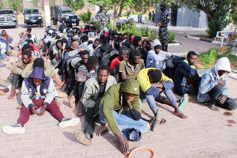 Migrantes en Libia