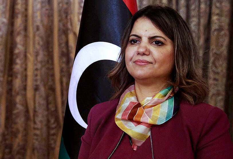 La ministra de Asuntos Exteriores del Gobierno de Transición de Unidad Nacional (GNU) de Libia, Najla al-Mangoush AFP/MAHMUD TURKIA