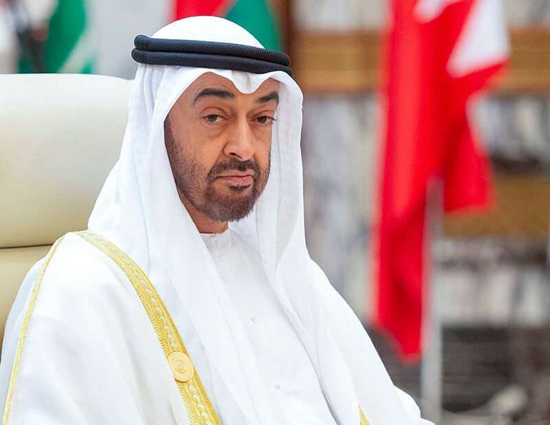 El príncipe heredero de Abu Dhabi, el jeque Mohamed bin Zayed al-Nahyan