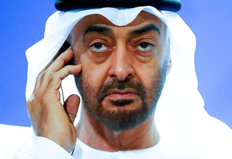 El príncipe heredero de Abu Dhabi, Mohammed bin Zayed al-Nahyan
