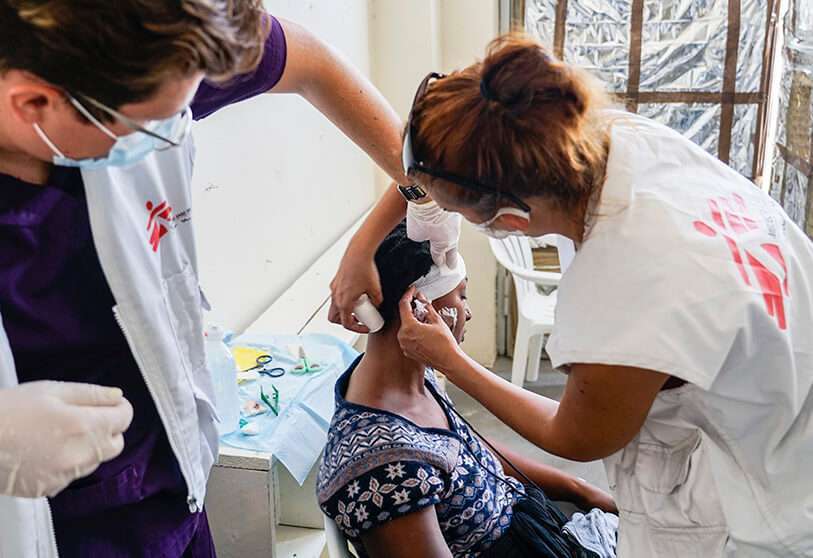 Moria Médicos Sin Fronteras