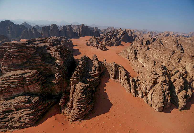 Vista general de NEOM en el noroeste de Arabia Saudí