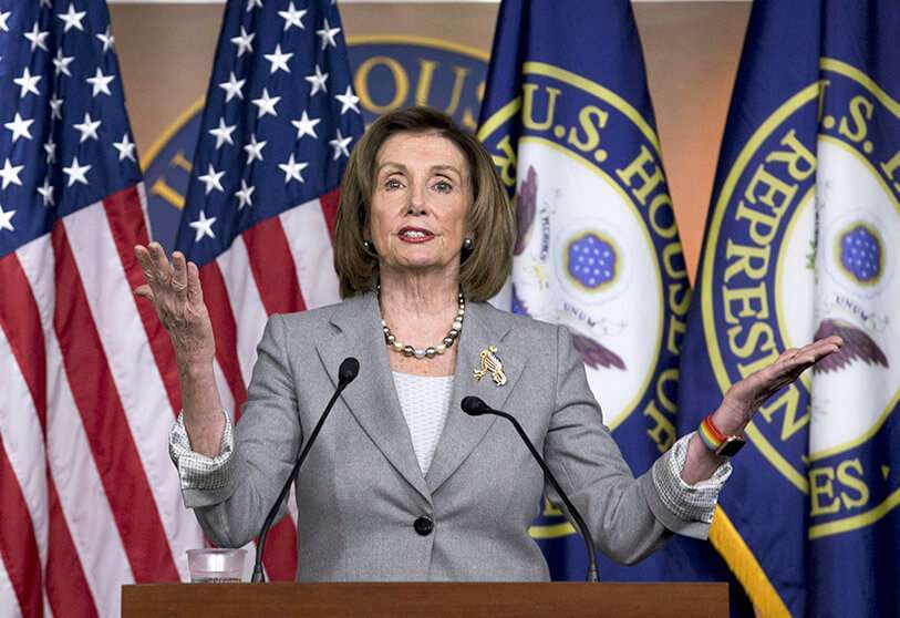 Nancy Pelosi, presidenta de la Cámara de Representantes y uno de los objetos de la furia de Trump