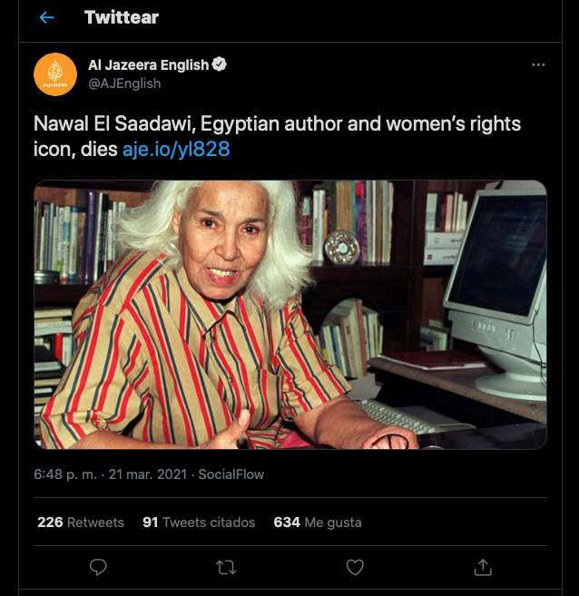 Atalayar_Nawal El Saadawi Al Jazeera 