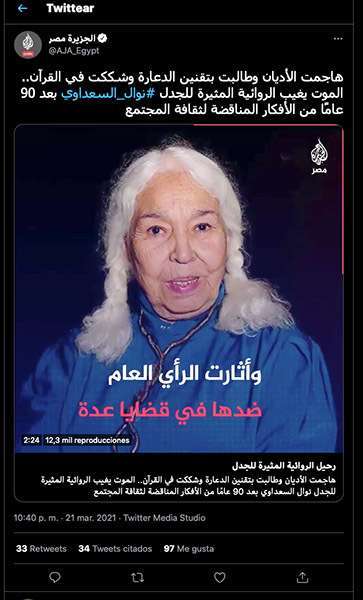 Atalayar_Nawal El Saadawi Al Jazeera