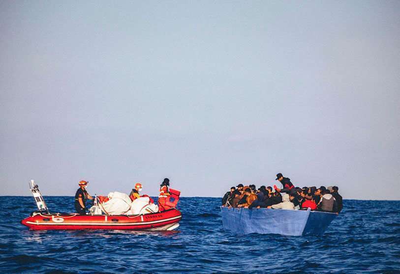 Une opération de sauvetage au large des côtes libyennes