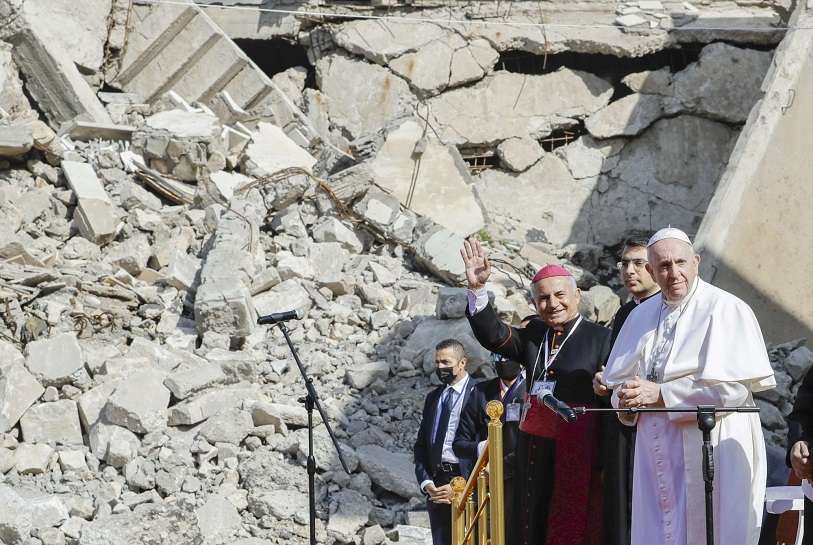El papa Francisco en Mosul