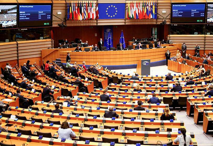REUTERS/JOHANNA GERON - El Parlamento Europeo durante la sesión plenaria
