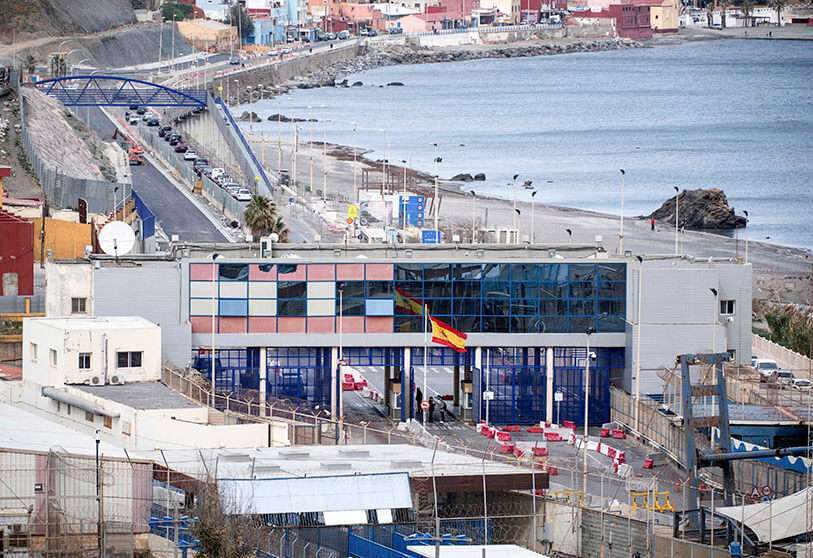 Paso fronterizo entre España y Marruecos