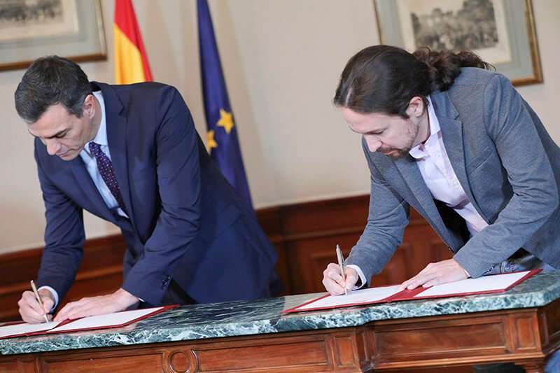 Pedro Sánchez y Pablo Iglesias