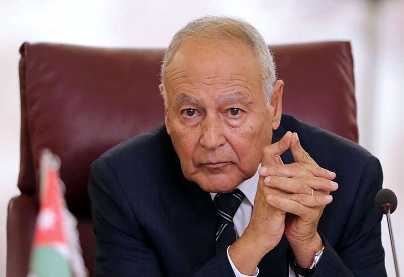 El secretario general de la Liga Árabe, Ahmed Aboul Gheit