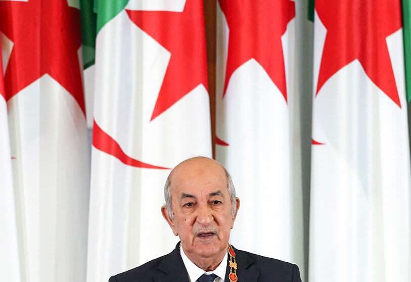 El presidente argelino Abdelmadjid Tebboune PHOTO/FAROUK BATICHE
