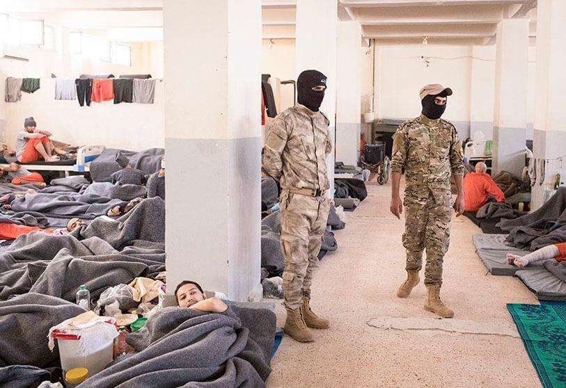 Prisión dirigida por las Unidades de Defensa del Pueblo Kurdo (YPG)